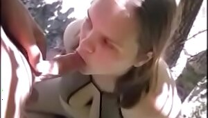 Mom Tie To Tree Get Fucked Raw & Cum All In Her Face