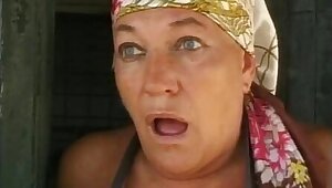 Old woman fucked in the farm of shame!