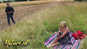 Posh British MILF Amy Fucked In Public By a Stranger